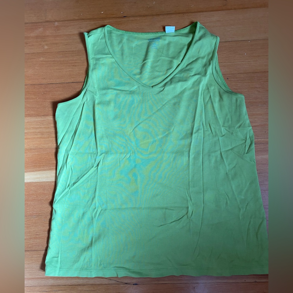 Green Sleeveless Women's Top